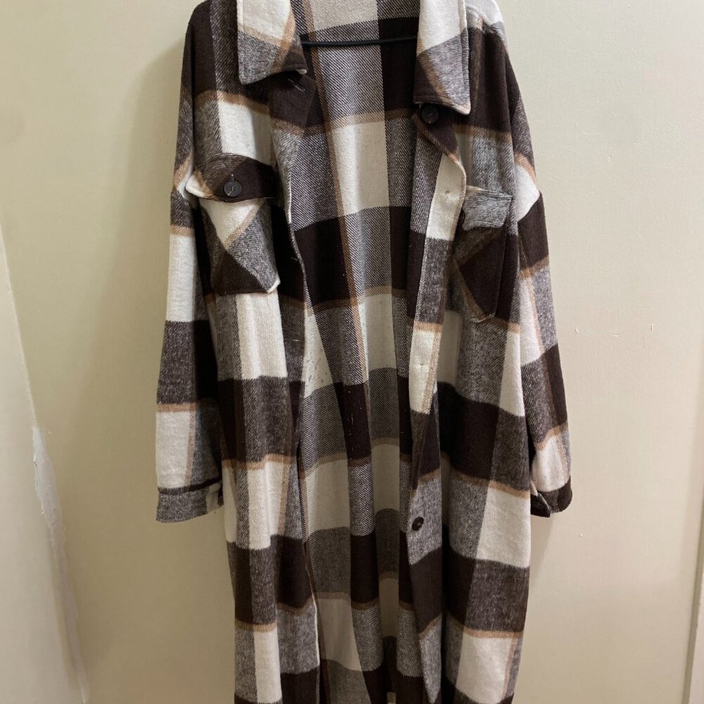 Oversized Flannel Jacket